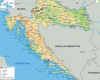 Political map of Criatia