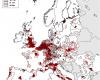 Sűrűn lakott területek Európában